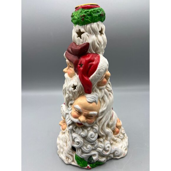 The Many Faces of Santa Lighted Figurine - Picture 11 of 16